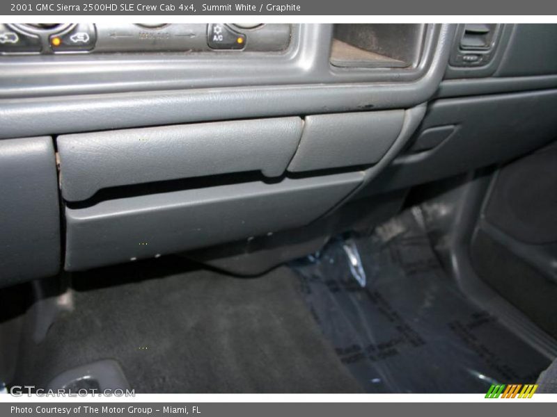 Summit White / Graphite 2001 GMC Sierra 2500HD SLE Crew Cab 4x4