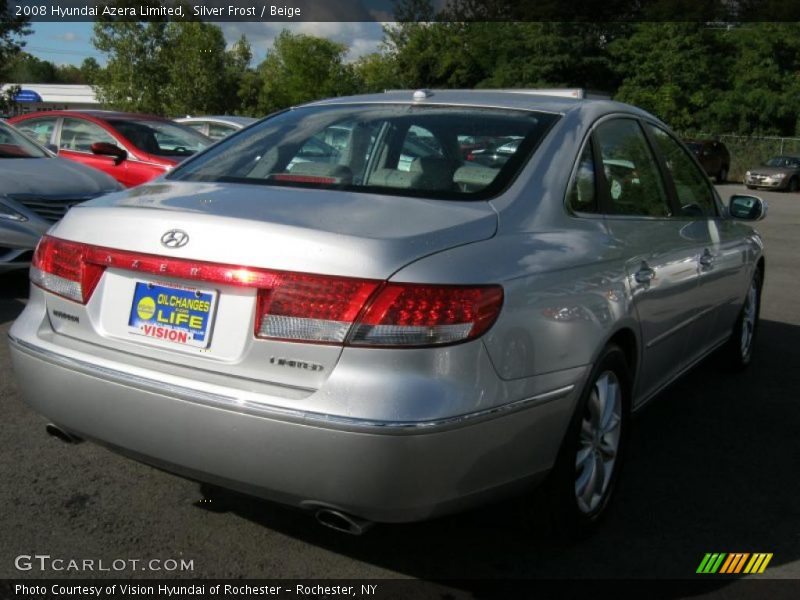 Silver Frost / Beige 2008 Hyundai Azera Limited