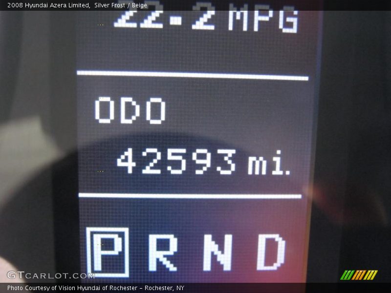 Silver Frost / Beige 2008 Hyundai Azera Limited