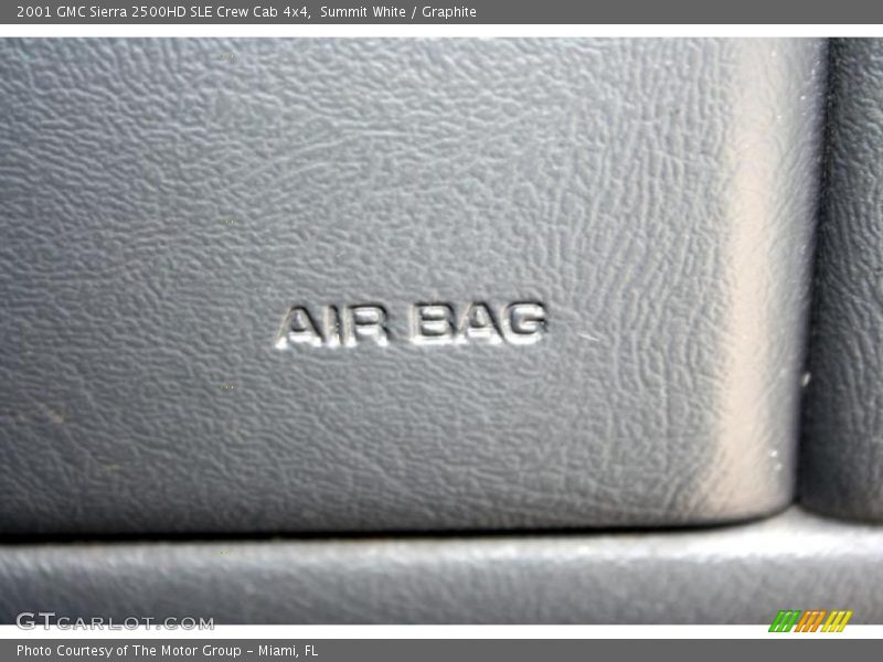 Summit White / Graphite 2001 GMC Sierra 2500HD SLE Crew Cab 4x4