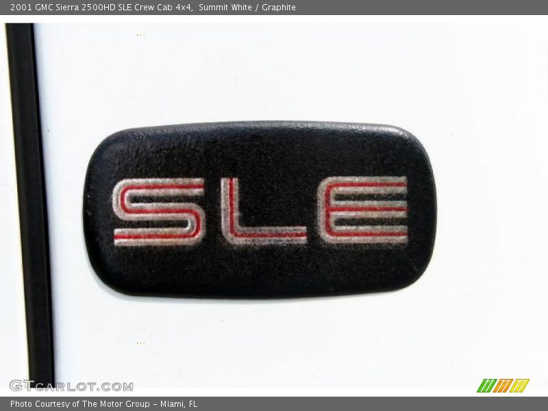 Summit White / Graphite 2001 GMC Sierra 2500HD SLE Crew Cab 4x4