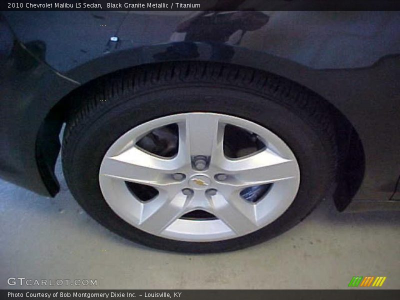 Black Granite Metallic / Titanium 2010 Chevrolet Malibu LS Sedan