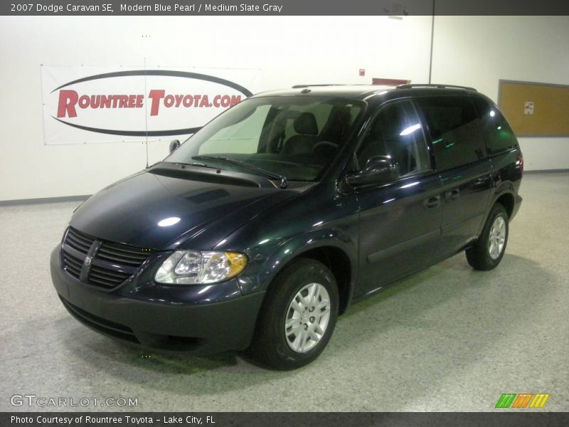 Modern Blue Pearl / Medium Slate Gray 2007 Dodge Caravan SE