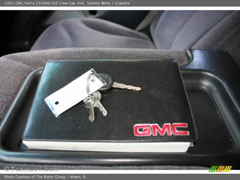 Summit White / Graphite 2001 GMC Sierra 2500HD SLE Crew Cab 4x4