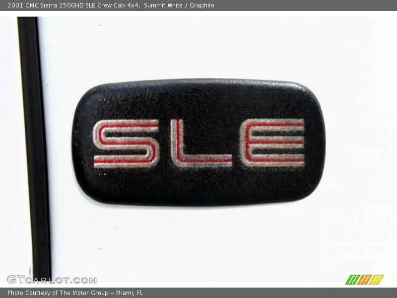 Summit White / Graphite 2001 GMC Sierra 2500HD SLE Crew Cab 4x4