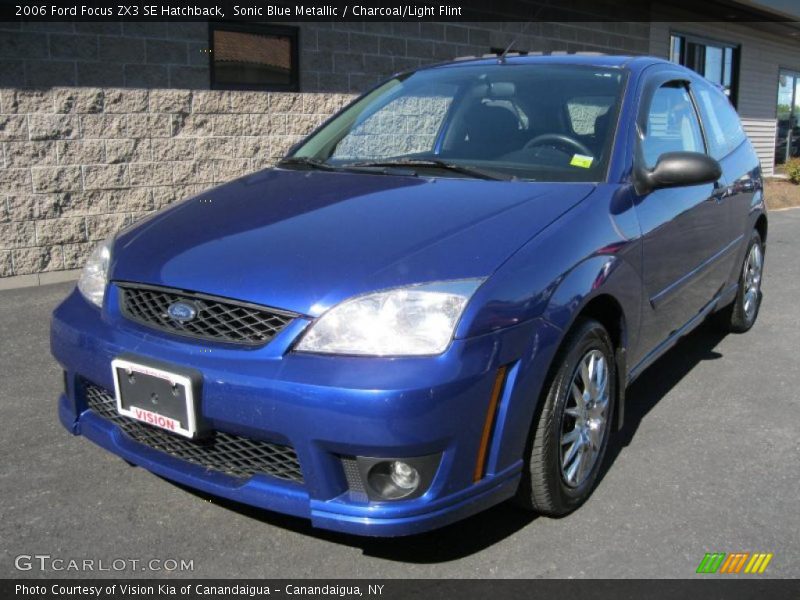 Sonic Blue Metallic / Charcoal/Light Flint 2006 Ford Focus ZX3 SE Hatchback
