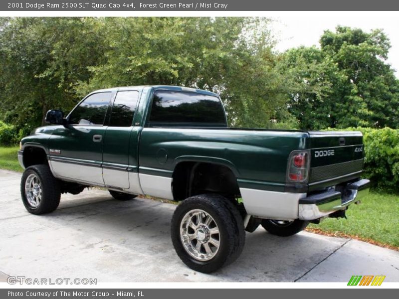 Forest Green Pearl / Mist Gray 2001 Dodge Ram 2500 SLT Quad Cab 4x4