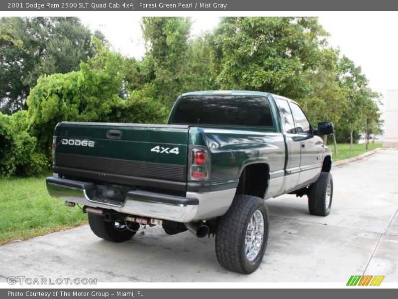 Forest Green Pearl / Mist Gray 2001 Dodge Ram 2500 SLT Quad Cab 4x4