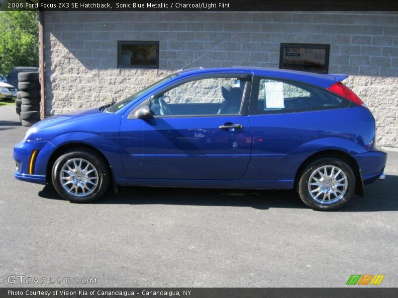 Sonic Blue Metallic / Charcoal/Light Flint 2006 Ford Focus ZX3 SE Hatchback