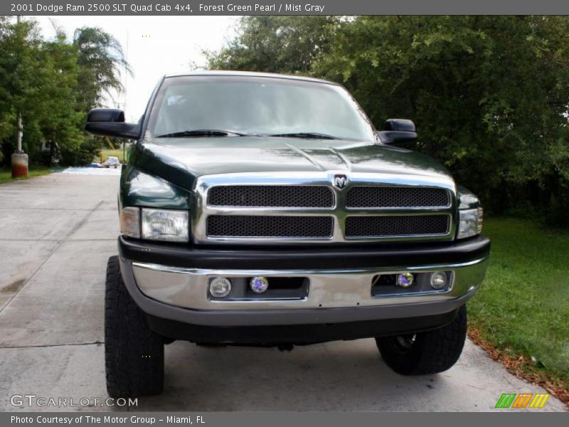 Forest Green Pearl / Mist Gray 2001 Dodge Ram 2500 SLT Quad Cab 4x4