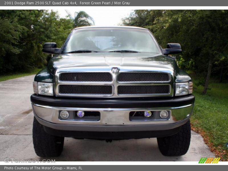 Forest Green Pearl / Mist Gray 2001 Dodge Ram 2500 SLT Quad Cab 4x4