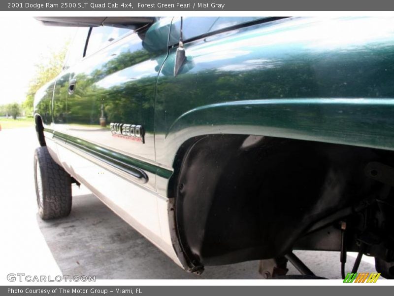 Forest Green Pearl / Mist Gray 2001 Dodge Ram 2500 SLT Quad Cab 4x4