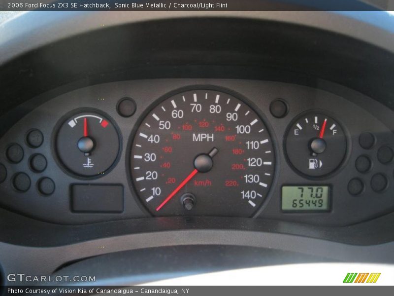 Sonic Blue Metallic / Charcoal/Light Flint 2006 Ford Focus ZX3 SE Hatchback