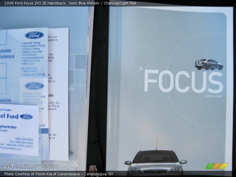 Sonic Blue Metallic / Charcoal/Light Flint 2006 Ford Focus ZX3 SE Hatchback