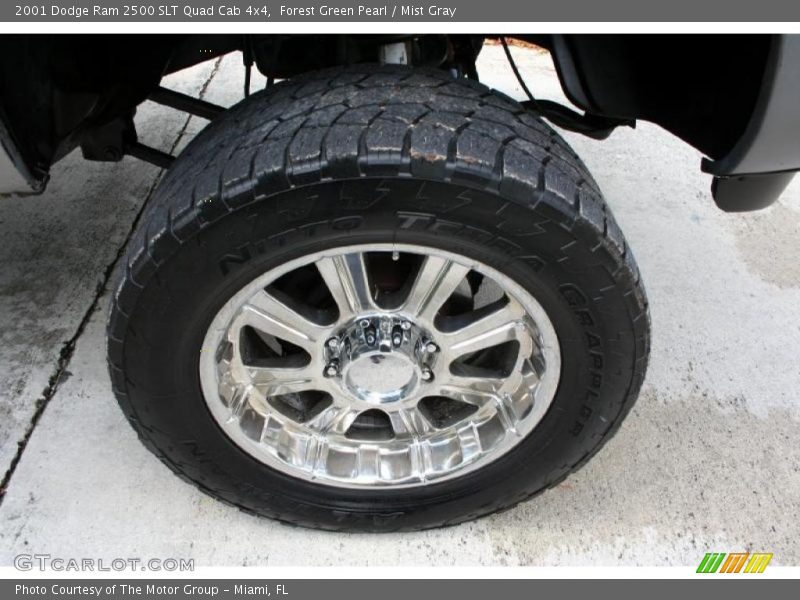Forest Green Pearl / Mist Gray 2001 Dodge Ram 2500 SLT Quad Cab 4x4