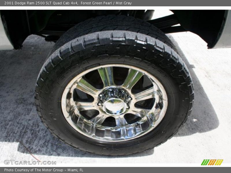 Forest Green Pearl / Mist Gray 2001 Dodge Ram 2500 SLT Quad Cab 4x4