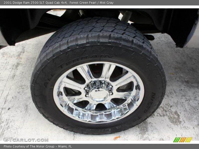 Forest Green Pearl / Mist Gray 2001 Dodge Ram 2500 SLT Quad Cab 4x4