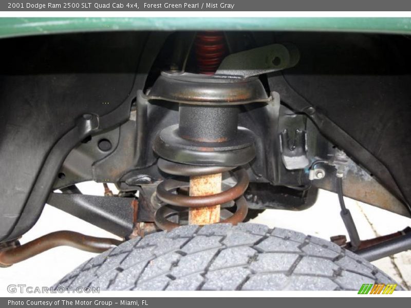 Forest Green Pearl / Mist Gray 2001 Dodge Ram 2500 SLT Quad Cab 4x4