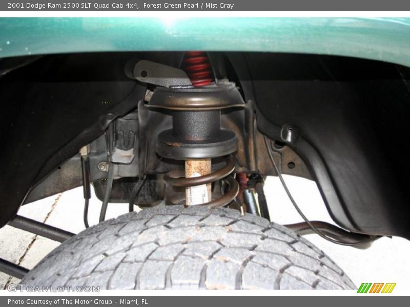 Forest Green Pearl / Mist Gray 2001 Dodge Ram 2500 SLT Quad Cab 4x4