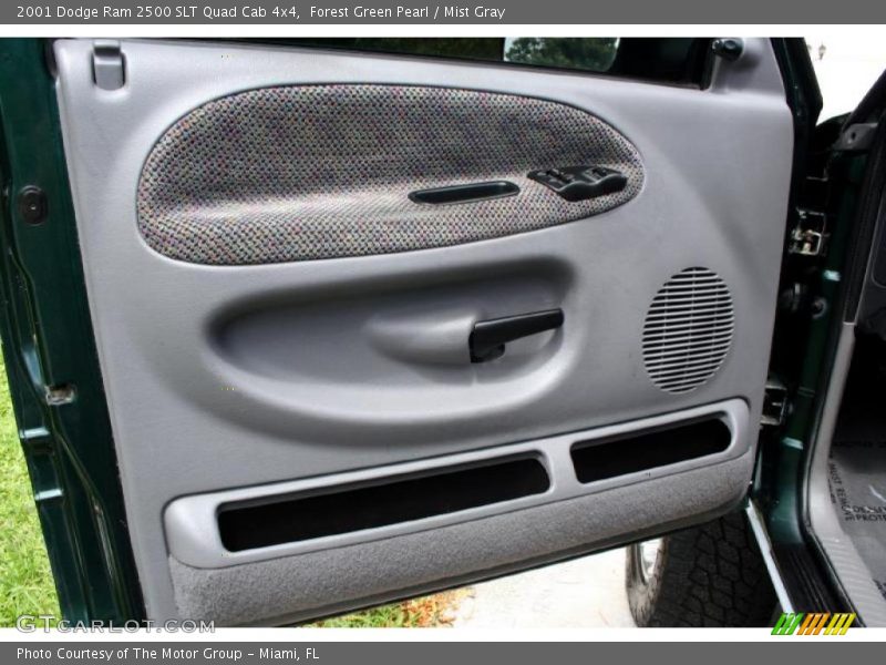 Forest Green Pearl / Mist Gray 2001 Dodge Ram 2500 SLT Quad Cab 4x4