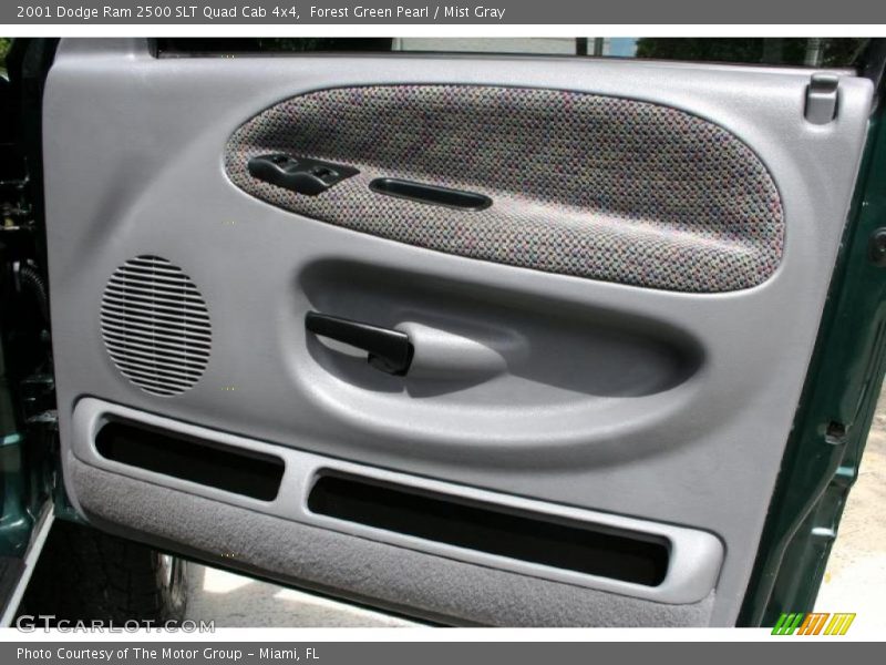 Forest Green Pearl / Mist Gray 2001 Dodge Ram 2500 SLT Quad Cab 4x4