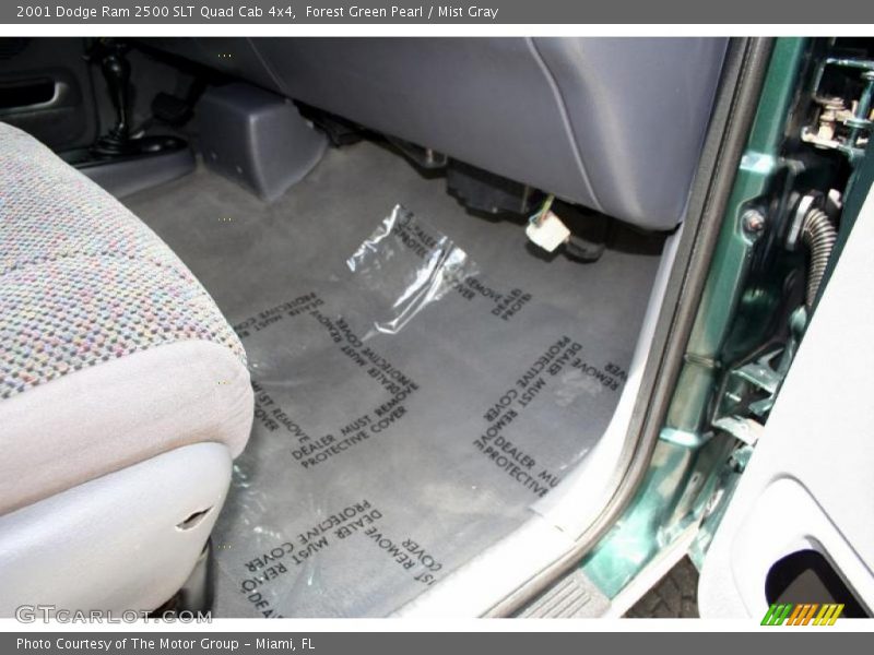 Forest Green Pearl / Mist Gray 2001 Dodge Ram 2500 SLT Quad Cab 4x4