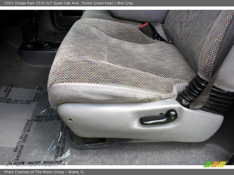 Forest Green Pearl / Mist Gray 2001 Dodge Ram 2500 SLT Quad Cab 4x4