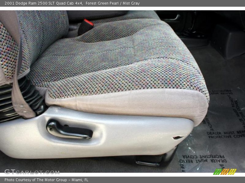 Forest Green Pearl / Mist Gray 2001 Dodge Ram 2500 SLT Quad Cab 4x4