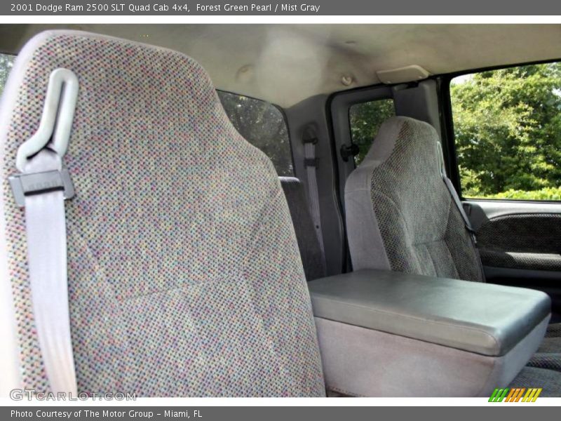 Forest Green Pearl / Mist Gray 2001 Dodge Ram 2500 SLT Quad Cab 4x4