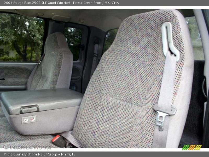 Forest Green Pearl / Mist Gray 2001 Dodge Ram 2500 SLT Quad Cab 4x4