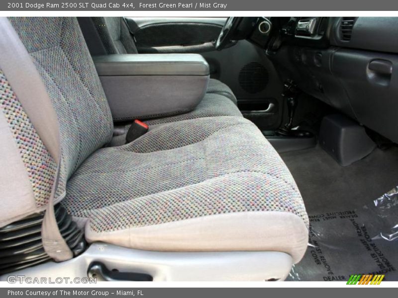 Forest Green Pearl / Mist Gray 2001 Dodge Ram 2500 SLT Quad Cab 4x4