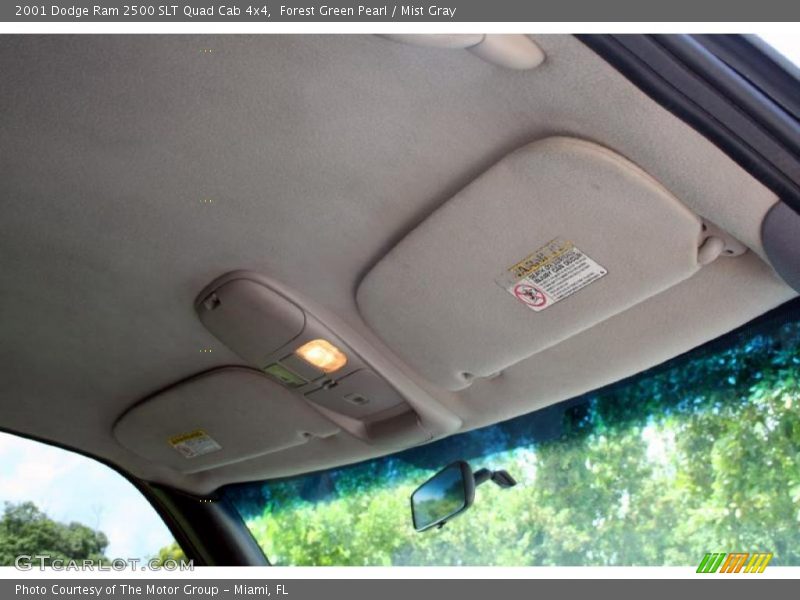 Forest Green Pearl / Mist Gray 2001 Dodge Ram 2500 SLT Quad Cab 4x4