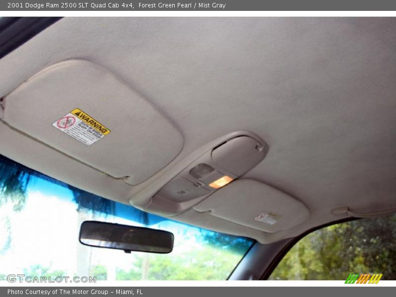 Forest Green Pearl / Mist Gray 2001 Dodge Ram 2500 SLT Quad Cab 4x4