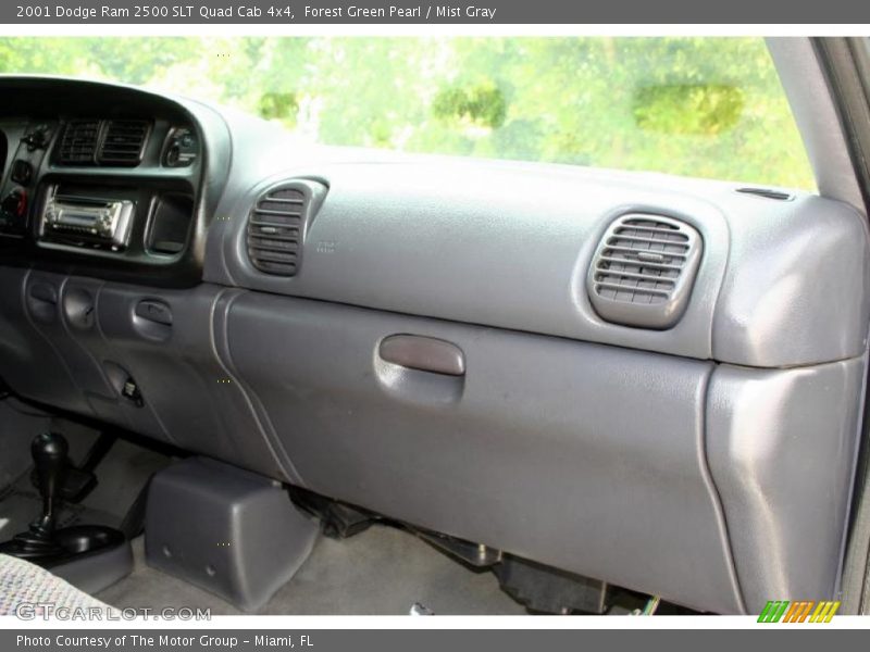 Forest Green Pearl / Mist Gray 2001 Dodge Ram 2500 SLT Quad Cab 4x4