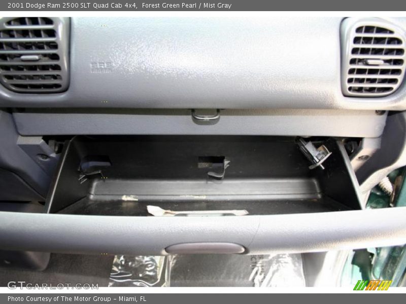 Forest Green Pearl / Mist Gray 2001 Dodge Ram 2500 SLT Quad Cab 4x4