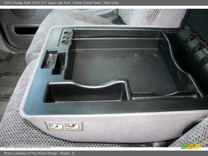 Forest Green Pearl / Mist Gray 2001 Dodge Ram 2500 SLT Quad Cab 4x4
