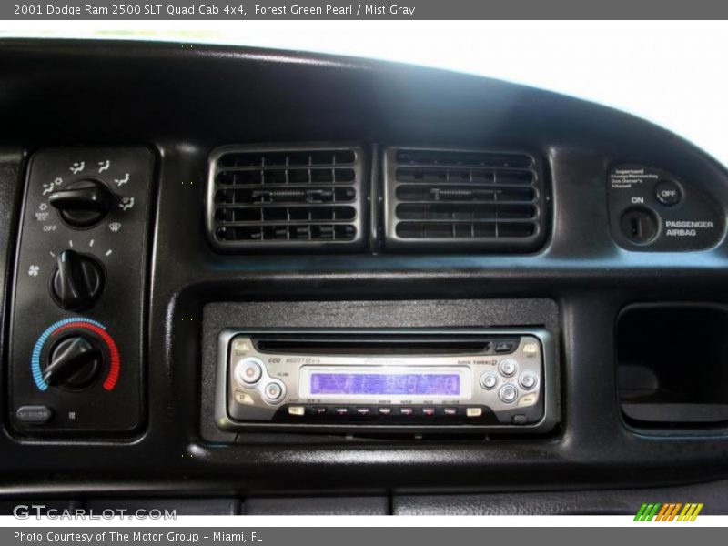 Forest Green Pearl / Mist Gray 2001 Dodge Ram 2500 SLT Quad Cab 4x4