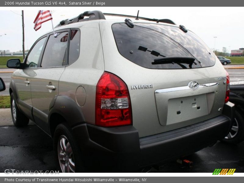 Sahara Silver / Beige 2006 Hyundai Tucson GLS V6 4x4