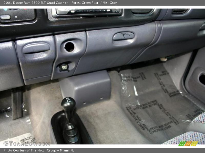 Forest Green Pearl / Mist Gray 2001 Dodge Ram 2500 SLT Quad Cab 4x4