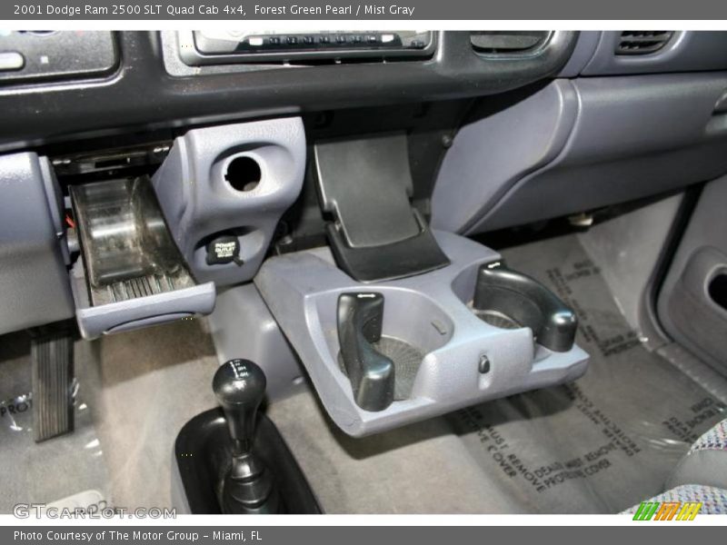 Forest Green Pearl / Mist Gray 2001 Dodge Ram 2500 SLT Quad Cab 4x4