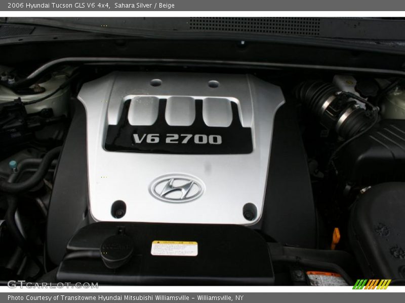 Sahara Silver / Beige 2006 Hyundai Tucson GLS V6 4x4