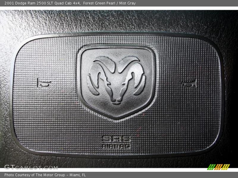 Forest Green Pearl / Mist Gray 2001 Dodge Ram 2500 SLT Quad Cab 4x4
