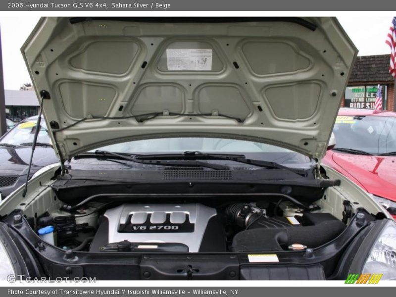 Sahara Silver / Beige 2006 Hyundai Tucson GLS V6 4x4