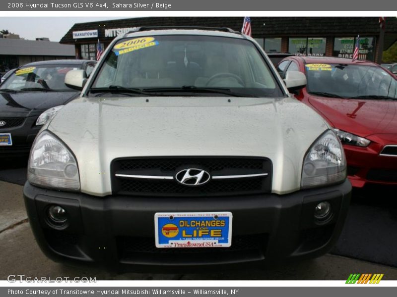 Sahara Silver / Beige 2006 Hyundai Tucson GLS V6 4x4