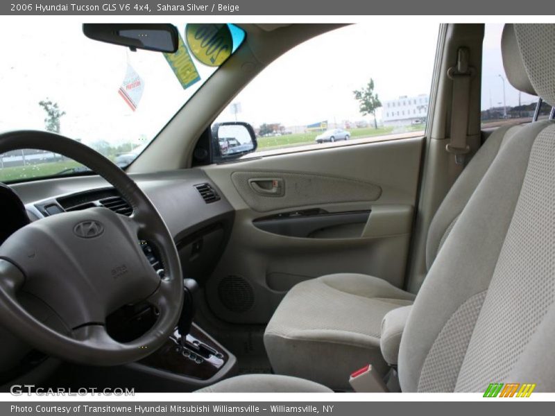 Sahara Silver / Beige 2006 Hyundai Tucson GLS V6 4x4