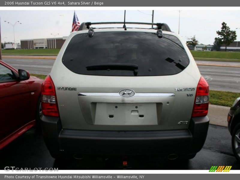 Sahara Silver / Beige 2006 Hyundai Tucson GLS V6 4x4