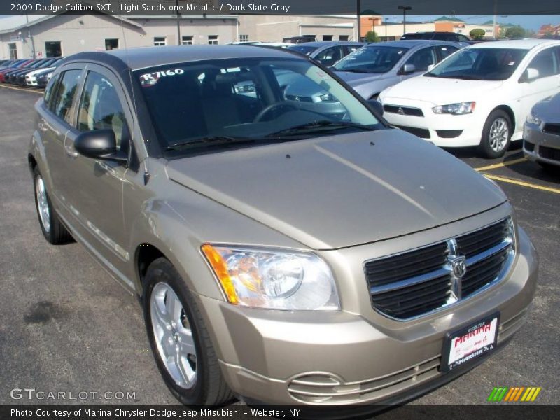 Light Sandstone Metallic / Dark Slate Gray 2009 Dodge Caliber SXT