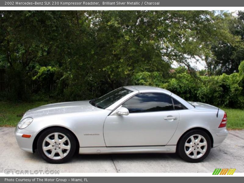 Brilliant Silver Metallic / Charcoal 2002 Mercedes-Benz SLK 230 Kompressor Roadster
