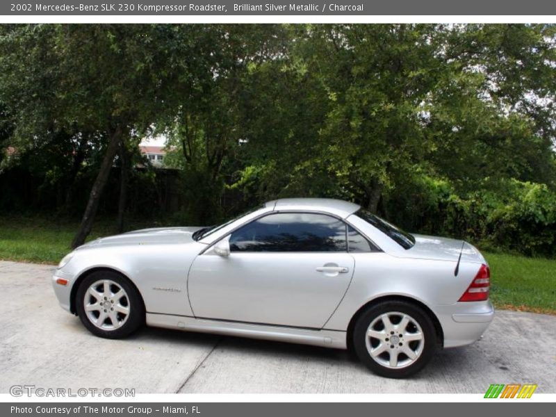 Brilliant Silver Metallic / Charcoal 2002 Mercedes-Benz SLK 230 Kompressor Roadster
