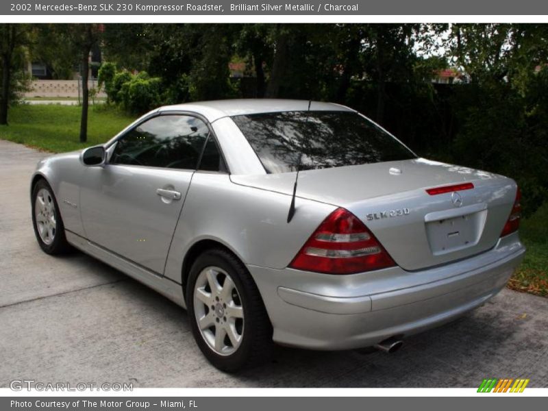 Brilliant Silver Metallic / Charcoal 2002 Mercedes-Benz SLK 230 Kompressor Roadster